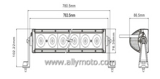 140W LED Light Bar 2081